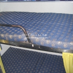 Schlafkiste im Bus nach Poona
